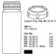 Botellas 500 ml. (70X165 mm.) PE, fondo plano, con tapa (6 unid.)