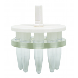 Soporte para 8 tubos eppendorf de polipropileno 1,5 ml. con tapa plana - Para Q800R-3