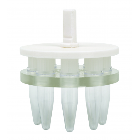 Suporte para 8 tubos eppendorf de polipropileno de 1,5 mL Com tampa plana - Para Q800R-3