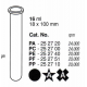 Tubos Supercentrífuga 16 ml (18 x 100 mm); fondo redondo; PE; sin tapa (10 unidades).