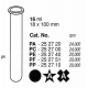 Tubos Supercentrífuga 16 ml (18 x 100 mm); fondo redondo; PF; sin tapa (2 unidad).