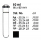 Tubos Supercentrífuga 10 ml (16 x 80 mm); PF; con tapa AOR (1 unidad).