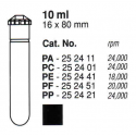 Tubos Supercentrífuga 10 ml (16 x 80 mm)