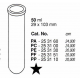 Tubos Supercentrífuga; 50 ml (29 x 103 mm); PF; fondo redondo; sin tapa (2 unidades).