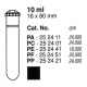 Tubos Supercentrífuga 10 ml (16 x 80 mm); PE; con tapa AOR (10 unidades).