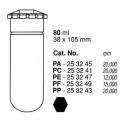 Tubos Supercentrífuga 80 ml 38 x 105 mm