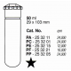 Tubos Supercentrífuga; 50 ml (29 x 103 mm); PF; con tapa AOR (2 unidades).