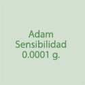 Adam Sensibilidade 0.0001 g.
