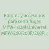 Rotores, Acessórios para Centrífugas MPW-102M Universal e MPW-260, MPW-260R e MPW-260RH