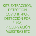 Kits extracción, detección Covid RT-PCR, preservación muestras etc