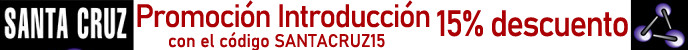 Promoción Introducción 15% Descuento con el Código SANTACRUZ15